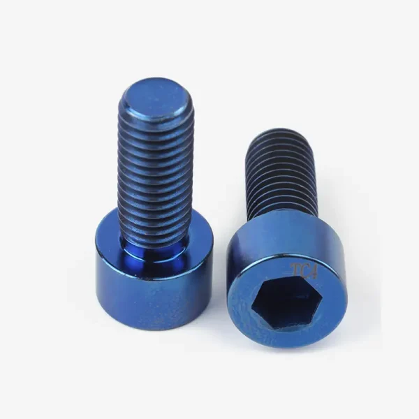 Anodized TC4 Titanium Socket Head Cap Screws – Smooth Head