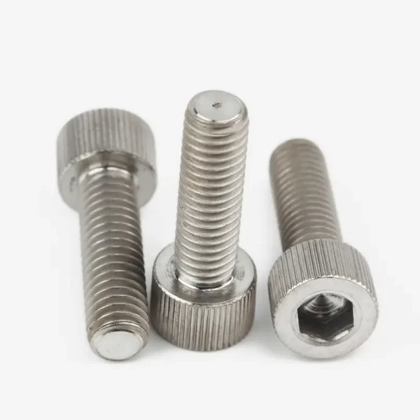 Knurled TC4 Titanium Socket Head Cap Screws – Fully Threaded