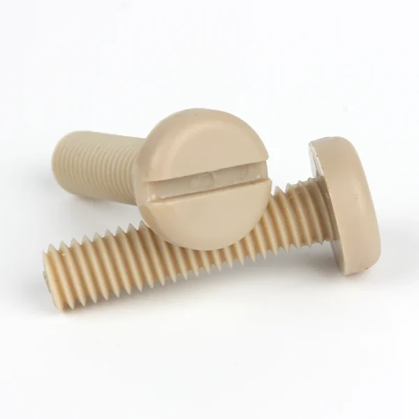 PEEK Slotted Pan Head Screws